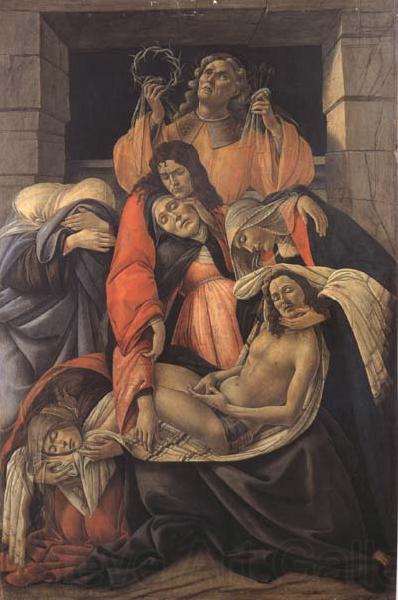 Sandro Botticelli Lament for Christ Dead Norge oil painting art